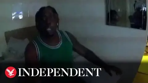 Police body-worn camera footage of Tejay Fletcher being arrested at his flat in east London