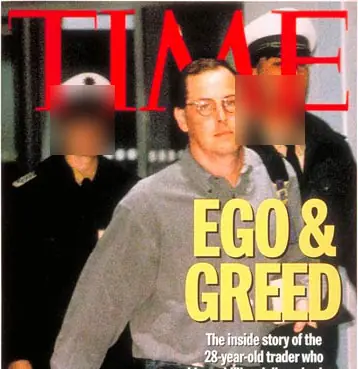 'Ego & Greed': Time magazine's cover, with Leeson escorted by German police after his arrest