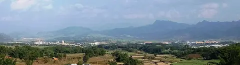 Laukkai, capital of the Kokang Self-Administered Zone, where the Ming family's compounds stood