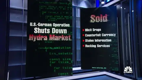 CNBC on the joint US-German operation: what Hydra sold, per the Justice Department