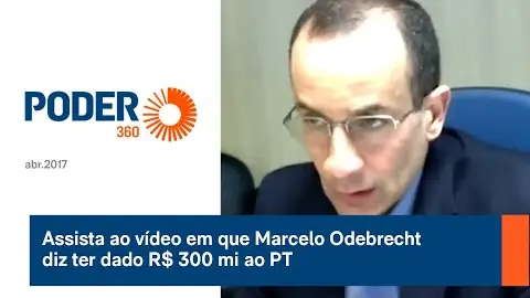 Marcelo Odebrecht testifying by video link to Judge Sergio Moro in the case against Lula, saying the company gave about R$300 million to the Workers' Party