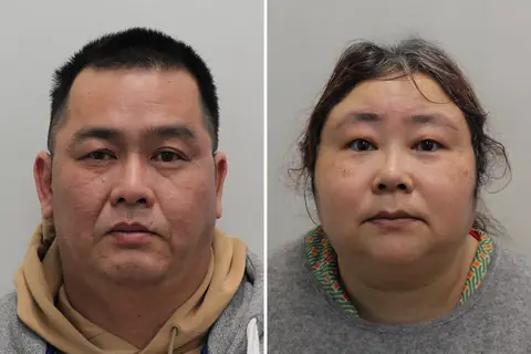 Custody photographs of Seng Hok Ling and Qian Zhimin released by the Metropolitan Police after their guilty pleas