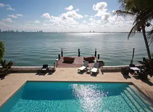 The view from Shapiro's waterfront mansion