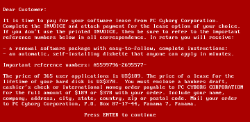 PC Cyborg Corporation (AIDS Trojan) logo